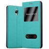 Cadorabo Custodia Libro per OnePlus 3 / 3T in TURCHESE MENTA - con Funzione Stand e Chiusura Magnetica - Portafoglio Cover Case Wallet Book Etui Protezione