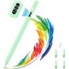 MoKo Penna Stilo per iPad 2018-2026, Ricarica Rapida USB-C Display LED di Potenza Sensibilità inclinata per Apple iPad A16/11/10/9/8/7/6, Air 7/6/5/4/3/M3/M2, Pro 13"/12.9"/11/M4, Mini 7/6/5, Verde