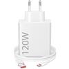 ACOCOBUY 120W Caricatore Rapido con Cavo USB C 1m per Redmi Note 15, Caricatore rapida per Xiaomi 17 Ultra/15T/14T/13T/12T/11T Pro/per Redmi Note 14/13/12/11S/10 Pro/15C/POCO X8/M8/F8/X7/M7/M6/X6/Pad 8/7/6/5