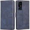 RankOne Cover per TCL 40 SE (6.75 Inches), Custodia Flip Pelle Portafoglio, Magnetica Libro Bumper Cover Case - Blu