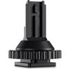 JJC Adattatore a vite per zoccolo freddo per fotocamera DJI Mic 1 - Sabot flash montato con filettatura treppiede 1/4-20
