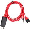 Natudeco Cavo adattatore universale da USB a HDMI HDTV per telefono cellulare a TV 1080P per AV, per telefono cellulare, tablet e proiettore
