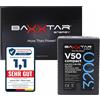 Baxxtar V50 Batteria V-Mount 47Wh/322g 3200mAh D-Tap, powerbank (USB)