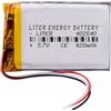 Liter energy battery Batteria a 3 cavi 402540 LiPo 3.7V 420mAh 1.554Wh 1S 5C Liter Energy Battery Ricaricabile con PCM termistore NTC Smartwatch Elettronica - Non adatto per Radiocomando 42x25x4mm (3P|420mAh|402540)