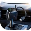 LAIVIYA Caricatore Auto USB C, 5-IN-1 Accendisigari Presa USB Auto con 70CM Cavo Retrattile, Retrattile Caricabatterie Auto per iPhone/Samsung/Android, 180° Pieghevole Spina 12/24V