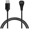 kwmobile Caricatore Compatibile con COROS Pace PRO/Pace 4 / Apex 4 / Nomad - Caricabatterie USB C Activity Tracker - Cavo Fitness Watch 100 cm Nero