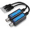 Topiky 1Pair 10 / 100Mbps 1CH Extender Ricevitore di Passive IP Trasmettitore di rete coassiale per telecamera IP NVR