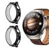 GIOPUEY [2 Pezzi Cover per Huawei Watch 4 PRO, Soft TPU, Shock Resistant, Huawei Watch 4 PRO Custodia - Black+Black