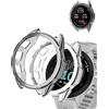 yystao Custodia protettiva per Garmin Forerunner 55/Garmin Forerunner 158 42 mm, yystao TPU semi-area, antiurto, leggera, nero e trasparente