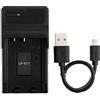 Norifon LP-E17 USB Caricatore per Canon Eos 750D, Eos 760D, Eos M3 Fotocamera e Altro