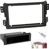 Sound way - Kit Montaggio Adattatore Autoradio, Mascherina 1 DIN / 2 DIN Compatibile con Opel Agila, Suzuki