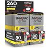 Udivita 260 Batterie Per Apparecchi Acustici Rayovac Extra 10. - 10 Blister da 8 e 30 Blister da 6 Pile