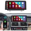 Ninetom Autoradio con touch screen da 10,25 per BMW X5/X6 E70 E71 2007-2010 con sistema CCC, supporto Apple Carplay/Android Auto/Mirrorlink/navigazione GPS aggiornamento schermo stereo per auto