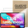 NUCNOK 2 Pezzi Vetro Temperato per DOOGEE Tab G6 Max (13,4 Pollici),Durezza 9H,HD Schermo Pellicola Protettiva,Anti Graffio,Anti-Impronte,Senza Bolle