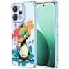YUXING Cover Trasparente per Oppo Reno 14 5G - Custodia Protettiva Sottile in TPU Morbido Antiurto con Carino Motivo Disegno Cool (Duck)