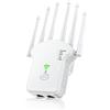 RULGOI WiFi Extender 1200Mbit/s (867MBit/s 5GHz + 300MBit/s 2,4GHz) - Ripetitore, Router, Access Point - Internet Range Booster per Casa e Ufficio