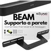 Sound bass Supporto Soundbar Soundbass per Sonos Beam, Compatibile con Sonos Beam Sound Bar di Prima e Seconda Generazione, Include Tutto l'Hardware di Montaggio Necessario, Staffa di Montaggio, Nero