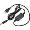 YOKIVE DC 5V a DC 12V USB Step Up Tensione Convertitore, Cavo Alimentazione con DC Jack 5,5mm x 2,5mm, Ottimo per Router,fotocamera, Auto Guida Registratore (Nero, 12W 2A)