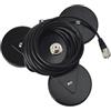 HYSHIKRA Supporto magnetico per antenna UHF-femmina (SO239), base magnetica anticorrosione, staffa per antenna con cavo RG-58 da 5 m per Yaesu Midland Icom Motorola Vehicle Mobile Transceiv
