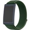GIOPUEY Cinturini Compatibile con Amazfit Helio Strap, Nylon Traspirante Sport Loop Cinturino in Morbido Nylon Intrecciato Strap Band - Darkgreen