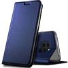 Verco Huawei Mate 20 Pro Cover, Custodia a Libro Pelle PU per Huawei Mate 20 Pro Case Booklet Protettiva [magnetica integrata], Azzurro