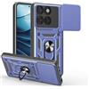 BOKYAS per Cover Motorola Edge 60 Fusion/Motorola Edge 60/Edge 60s con Custodia per Fotocamera Scorrevole e Supporto per Anello [Cover Anti-Caduta Compatibile con Supporto Magnetico per Auto], Blu