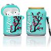 YIGEYI Airpods - Custodia in silicone compatibile con gli Airpods 1 e 2 custodia per cartoni animati 3D carina divertente [Bere birra] (Bere dell'Arizona)