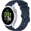 GIOPUEY Cinturini Compatibile con COROS Pace 4, Morbido Silicone Cinturino [Resistente all'Usura] [Traspirante] - Dark Blue