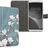 kwmobile Custodia Compatibile con Xiaomi Mi Max 3 Cover - Portafoglio Pelle Sintetica con Chiusura Magnetica - Porta Carte Magnolie