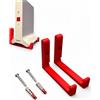 PLEXONE Supporto da parete per AVM Fritz! Ripetitore 3000 AX montaggio a parete con materiale di montaggio incluso (rosso)
