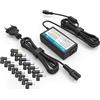 NEUE DAWN 65W Caricatore Universale Notebook con 15 Connettori | 16V-20V Caricatore per Lenovo Thinkpad Ideapad, per ASUS Vivobook, per HP Stream Pavilion, per Acer Swift, Per Satellite/Vaio