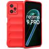 RankOne Custodia in Silicone Liquido Airbag per OnePlus Nord CE 2 Lite 5G (6.59 Inches) - Rosso