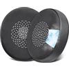 SOULWIT Cuscinetti auricolari in gel di raffreddamento di ricambio per Jabra Evolve2 75 (non adatti a Evolve 75), con tessuto di seta di ghiaccio, schiuma di isolamento acustico - Nero