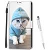 MadBee Custodia Compatibile con iPhone 6S / iPhone 6 4,7 Pollici, Portafoglio Creativo Colorato Libro Pelle PU Flip Caso Magnetica Supporto Cover per iPhone 6S / iPhone 6 (Gatto C)