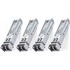 ipolex 4 PCS 1G SFP SX Ricetrasmettitore LC multimodale, modulo Mini-Gbic 1000Base-SX compatibile con Cisco GLC-SX-MMD, Ubiquiti UF-MM-1G, Meraki MA-SFP-1GB-SX, Netgear, Mikrotik ecc. MMF, 850nm, 550m