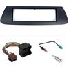 Sound Way Kit montaggio autoradio stereo mascherina 1 DIN, connettore ISO marrone scuro, compatibile con RENAULT SCENIC dal 2009