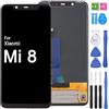 iYAiYO Schermo OLED Display Digitalizzatore Touch Screen Ricambio Compatibile con Xiaomi Mi 8 M1803E1A Schermo Completo con Strumenti-Nero