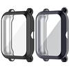 Chofit Custodie compatibili con Amazfit Bip U/GTS 2 Mini, pellicola protettiva in TPU placcato custodia protettiva per Bip U/GTS 2 Mini/Bip U Pro/Bip S/Bip Smartwatch, nero e grigio., Custodia