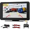 Roinvou Kit Telecamera di Retromarcia Senza Fili con Monitor 7 Pollici, Sistema Parcheggio con BSD, 1080P, Impermeabile IP68, Visione Notturna, per Auto, Furgone, Camper, Rimorchio 12V-24V