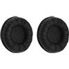 ECSiNG 1 paio di cuscinetti auricolari in pelle e gommapiuma, cuscinetti di ricambio per cuffie compatibili con Sennheiser PC8, nero
