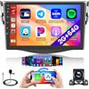 Hikity 2+64G Autoradio per Toyota RAV4 2007-2011 Wireless Carplay Android Auto Radio Stereo Auto Android 15 con 26UI 9 Pollici Schermo GPS WIFI Bluetooth EQ FM RDS SWC MIC Telecamera Posteriore
