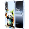YUXING Cover Trasparente per OnePlus Nord 5 5G - Custodia Protettiva Sottile in TPU Morbido Antiurto con Carino Motivo Disegno Cool (Panda)