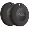 Lifemate Life Tag 2-Pack Tracker Bluetooth Compatibile con Apple iOS, Funziona con App "Dov'è", Localizzatore per Chiavi, Portafogli e Zaini, Impermeabile IP67, Batteria Lunga Durata