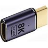 cablecc Adattatore convertitore da HDMI maschio a HDMI 2.1 femmina UHD, supporto 8K 60hz HDTV
