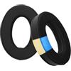 kwmobile 2x Cuscinetto Compatibile con Sennheiser HD 559 / HD 569 / HD599 / HD599 SE - Cuscinetti di Ricambio per Cuffie in Similpelle nero e Gel Rinfrescante