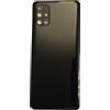 Generico Copri Batteria Compatibile con SAMSUNG GALAXY M51 SM-M515F M515F retro Posteriore Back Cover Scocca in plastica + lente con cornice fotocamera + biadesivo (Nero)