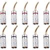 QUARKZMAN 10 Pc Spine Banana Plug Flessibili 8.5mm 5/16 Banana Plug 2mm | Banana Plug Placcati Oro, Per Terminali A Molla, Cavi Altoparlante, Jack Socket, Lucido
