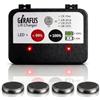 Girafus Caricabatterie USB Pile Bottone LIR2032 LIR2025 LIR2016 +4x LIR2032 | Caricabatterie USB incl. 4x pile LIR2032 3,7V che sostituiscono le CR2032 - ricarica LIR2032, LIR2025, LIR2016