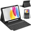 CC Store Custodia per tastiera per iPad 10/11 Eme Generation (10.9 pollici 2022/11 pollici A16 2025), custodia magnetica francese con porta matita, AZERTY Layout per iPad 10/11eme, colore: Nero