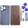 Dakexiong 13 Pro Max - Vetro posteriore di ricambio per iPhone 13 Pro Max con kit di attrezzi di riparazione e adesivo preinstallato (blu Sierra)